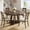 Brownish-red, variant on 47" Round Dining Table for 4–6, Farmhouse Style Kitchen Table with Cross Pedestal, 63 lbs, Stable Non-Slip Design (Table Only)