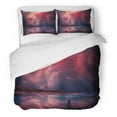 thumbnail image 1 of Juego de ropa de cama de 3 piezas ABPHQTO Pintura digital de Paisaje de ciencia ficción con nebulosa Mago Planeta Montaña y lago Funda nórdica con 2 fundas de almohada, 1 of 1