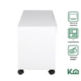 thumbnail image 2 of Mueble Mesa Rack Modular Television 7 Repisas Ruedas 180 Cm blanco 1, 2 of 7