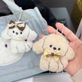 thumbnail image 4 of KUFptva Dog Shaped Plush Keyring Soft Stuffed Animal Keychain Accessory Bag Decoration for Everyday Use Children Birthday, 4 of 7