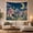 Firefly Village, variant on Mushroom Forest With Full Moon Serene Cottagecore Style for Mushroom Lovers Botanical Wall Art Housewarming Gift Tapestry Wall Hanging for Bedroom, Living Room and Dorm
