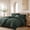 Dark Green, variant on Catami 7-piece Bed in a Bag Comforter Set with Sheets,Beige,Queen