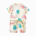 thumbnail image 3 of Gerichy 6-Pieces Toddler Baby Boy Summer Outfit Funny Letter T-Shirts Top Shorts Set 6 12 18 24 Months 2T 3T 4T Infant Boy Summer Clothes, 3 of 7