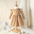 thumbnail image 7 of WIBACKER Kids Baby Girls Long Sleeve Velvet Dress Autumn Winter Princess Party Dresses, 7 of 7