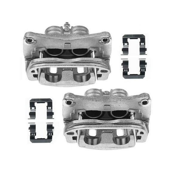 Brake Caliper Set - Compatible with 2013 - 2015 Subaru XV Crosstrek 2.0L H4 2014