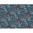 thumbnail image 2 of Zelouf Polyester Rayon Spandex Print  , Sewing, DIY, Crafts Fabric by the Yard, 490 Teal/blk, 5 Yard, 2 of 2
