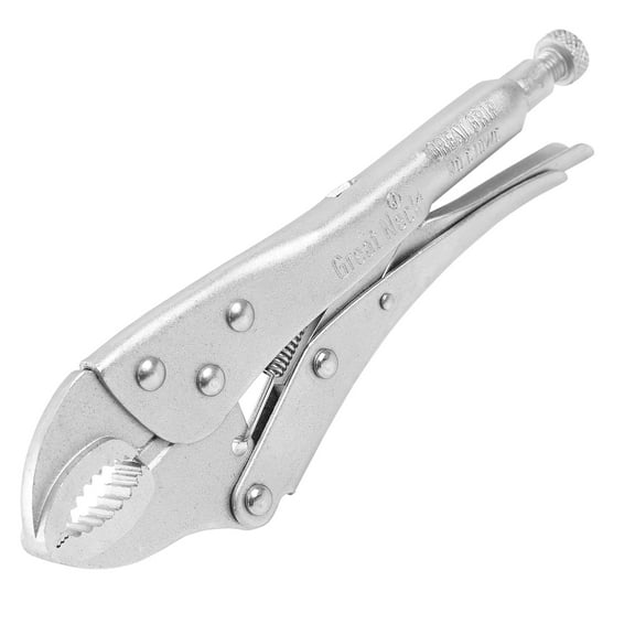 GreatNeck Curved Jaw Locking Pliers, Steel, 10 inch