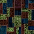 thumbnail image 1 of Ahgly Company Indoor Square Patchwork Light Blue Transitional Area Rugs, 7' Square, 1 of 4