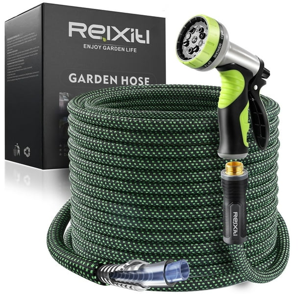 Manguera de jardín Relxitl, flexible, a prueba de fugas, 15 m, 10 pulverizadores