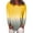 #1 Yellow Long Sleeve, variant on Woman Tie Dye Harajuku Funny T shirt Ladies Gradient Color Short Long Sleeve Hip Hop Tees Shirts Korean Tops Casual Loose Trendy T-shirt