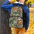 thumbnail image 2 of Yuyamidu Fish Camo Kids Bookbag Set with Lunch Bag for Boys 1st Grade 4 Piece Backpack Set for Kids 5-6/7-8 Lunch Box Pencil Case Water Bottle Sleeve Elementary School Bag Girls Book Bags, 2 of 7