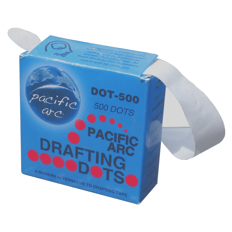  Pacific Arc Professional Blank Drafting Dots 7/8, Roll of 500  Dots per Box : Office Products