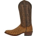 thumbnail image 3 of Dan Post Boots Mens Gehrig Ostrich Embroidered Round Toe Pull On Cowboy  Mi, 3 of 5