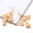 thumbnail image 3 of ATTOE Trendy Bohemian Women Lady Exquisite Tassel Dangle Shell Earrings Ear Studs-0813, 3 of 5