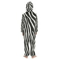 thumbnail image 3 of Vzayyk 4T-14Y Size Aviliable Cozy One-Piece Footless Sleeper Pajama Zebra Stripes, 3 of 8