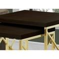 thumbnail image 3 of 2 nesting tables, espresso color - Serve as display and end tables - Contemporary bedrooms - Sturdy and stackable for compact spaces, 3 of 3
