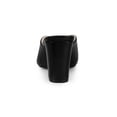 thumbnail image 2 of BLISSFUL STEP Women's Pointed Toe Chunky Slides Mules, 2 of 7
