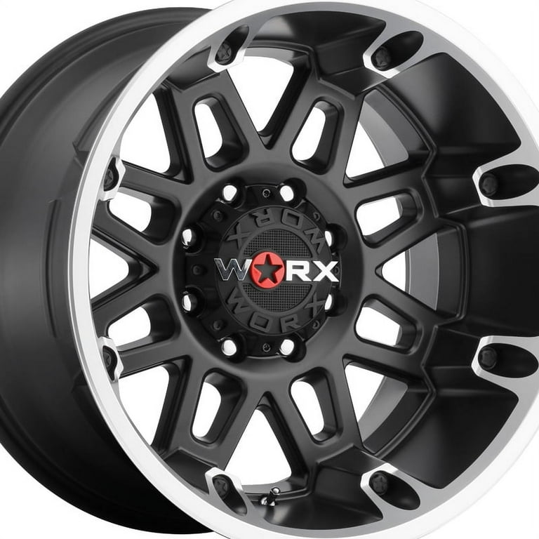 Worx 811U Conquest 20x12 8x165.1 44et Satin Black Cut s Satin