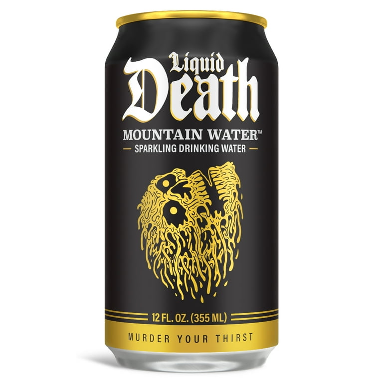 Liquid Death Sparkling Mountain Water 6-Pack (12oz cans) - Walmart.com