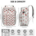thumbnail image 2 of Fruit Inspired Strawberry Cooler Backpack - 20L Insulated Leakproof Bag for Outdoor, Work & School, Multiple Storage Pockets, 2 of 5