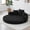 Black + Corduroy+ 2 Seat + Foam, variant on Convertible sofa couch bed,multi-functional,circular bed,adjustable Futon sofa ,No Assembly compressed corduroy floor lounge sofa for Apartment office bedroom living room
