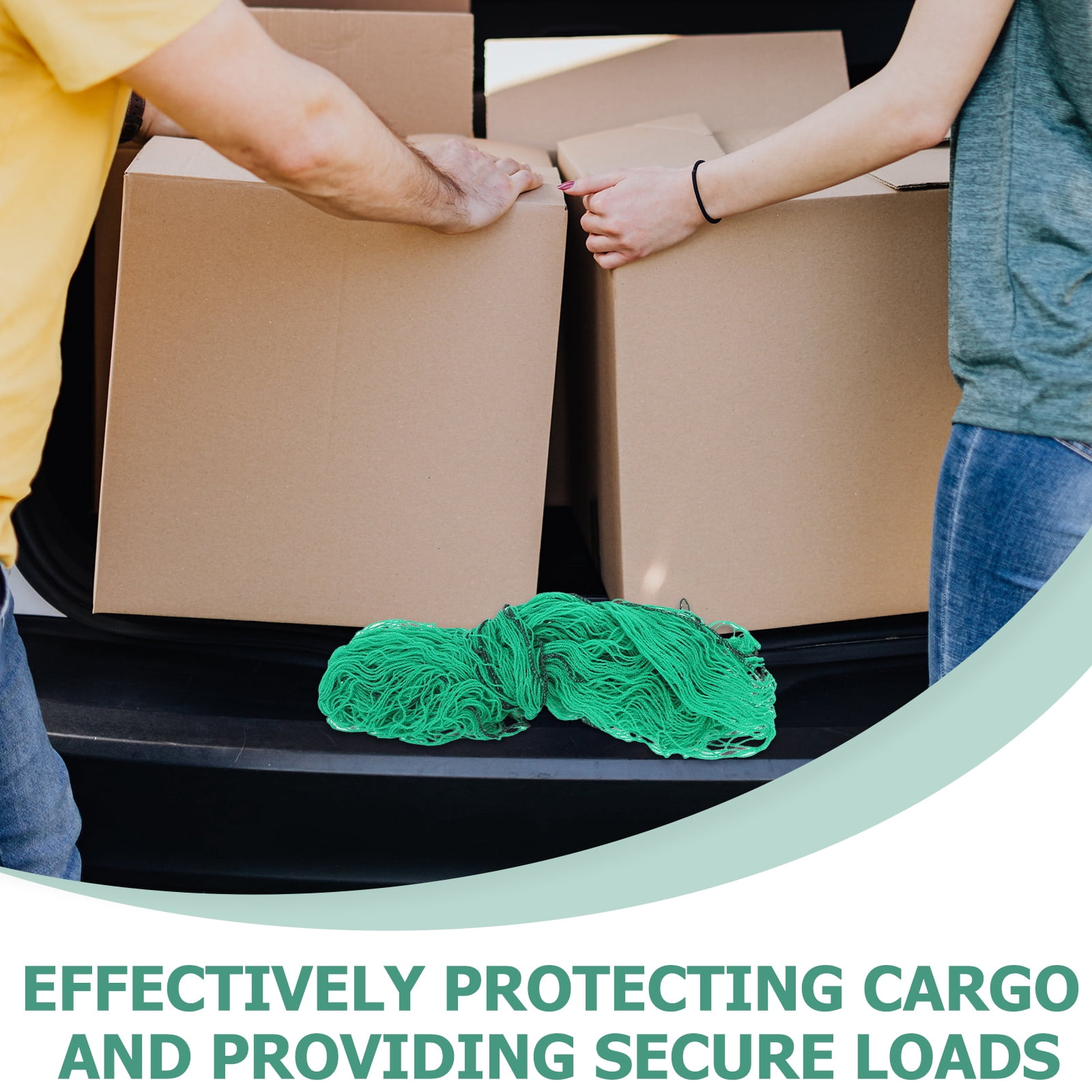 YSNOOWE Cargo Carrier Net Light Green PVC 1Pcs for Prevent Falling Out