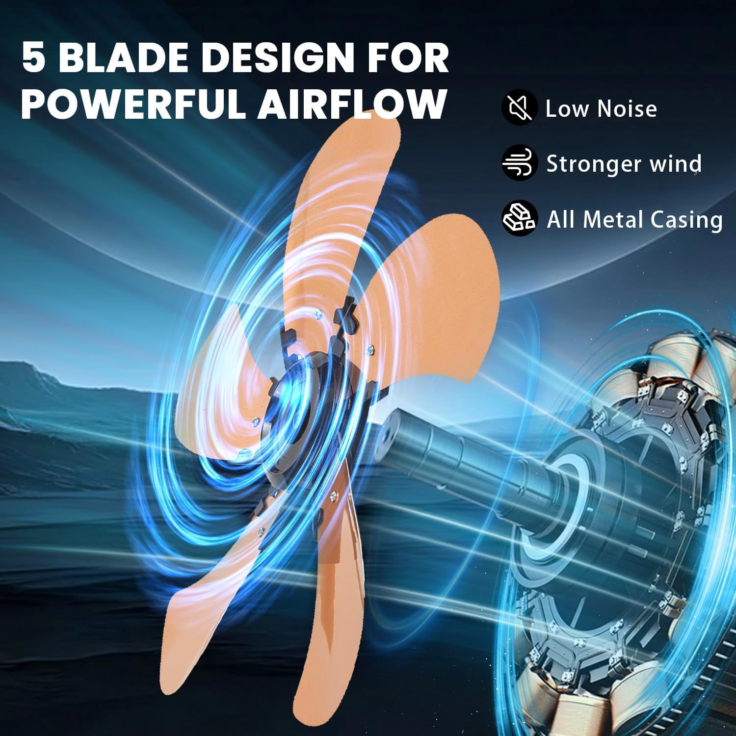 2 Pack 20inch Wall Mount Fan, 5000 CFM High Velocity Fan with Remote & 4-Hour Timer, 3-Speed Oscillating Fan  Cooling for Garage & Workshop, Yellow