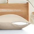 thumbnail image 2 of ZOUYUE Bed Bug Pillow Protectors Bamboo Viscose Standard Zippered Pillow Cases High Thread, 2 of 4