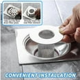 thumbnail image 5 of Bathroom Sink Drain Strainer Stainless Steel Floor Drain Filter Mesh Basket Filter Hair Trap Anti Clog Slag Strainer, 5 of 6