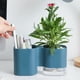 thumbnail image 5 of Inteprter Portalápices 2 en 1, caja de almacenamiento de maquillaje, organizador de escritorio desmontable, caja de almacenamiento de cepillos, maceta Jardín y Patio azul Inteprter HA005200-01, 5 of 6