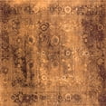 thumbnail image 1 of Ahgly Company Indoor Square Oriental Orange Industrial Area Rugs, 8' Square, 1 of 4