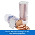 thumbnail image 2 of Transparent Bread Box Plastic Fresh-Keeping Toast Storage Holder with Lid Bread Crisper Bread Storage Container,D, 2 of 6