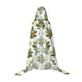 thumbnail image 7 of Honeii Sloth Sitting Tropical Leaves Print Poncho Cape, Cloak Coat, Snuggly Hooded Wearable Blanket, Hooded Cape For Teenagers,Halloween Costumes-Large, 7 of 7