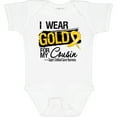 thumbnail image 3 of Inktastic Childhood Cancer Ribbon for My Cousin Boys or Girls Baby Bodysuit, 3 of 5