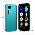 thumbnail image 3 of SOYES D18 Red 3G Pantalla de 2.5 pulgadas Mini teléfono inteligente Android Cámara trasera de 2MP Ranura para tarjeta SIM dual TF 1000mAh Teléfono móvil compacto Teléfono móvil lindo, 3 of 3