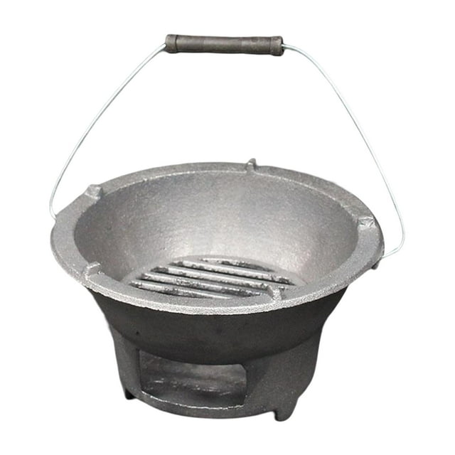Smokeless Fire Barbecue Multifunction Cast Iron for Barbecue 20cm x 11cm