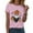 A64-Pink, variant on Hessimy Pumpkin Shirt for women's Cute Thanksgiving Fall T-Shirt Short Sleeve Halloween Pumpkin Graphic Tees Tops(AG,XXXL)
