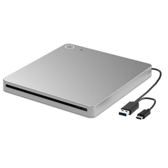 External 3D Blu-ray DVD Drive, USB 3.0 and Type-C Blu-ray CD DVD Drive Player Ultra-Slim Slot-Loading CD DVD Burner