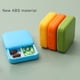 thumbnail image 5 of Caja organizadora de pastillas Cateissary 2 rejillas a prueba de polvo color amarillo verde azul Naranja, 5 of 6