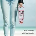 thumbnail image 2 of 30 oz Flip Straw Tumbler with Top Handle Resuable Vacuum Insulated Flip Top Water bottle for Home Office Car Dishwasher Safe, 2 of 6