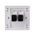 thumbnail image 5 of 2 Ports CAT6 Ethernet Wall Plate Outlet RJ45 LAN Port Computer Telephone Wall Mounting Outlet Wall Coupler Plate, 5 of 8