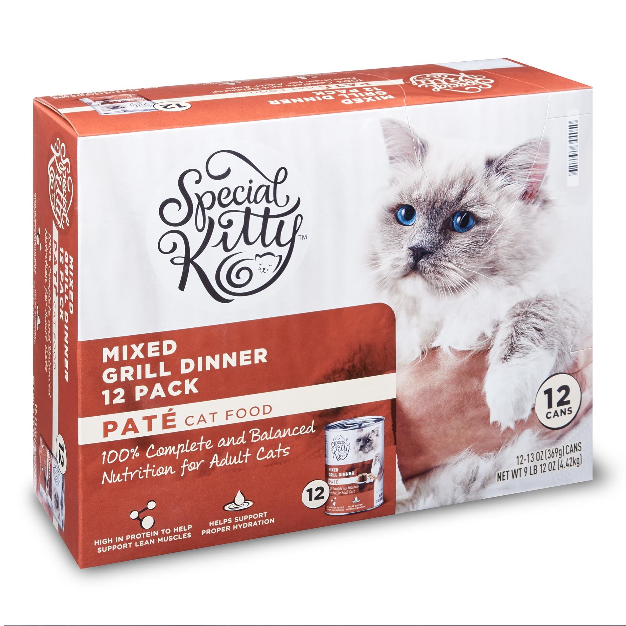 Special Kitty Beef Flavor Pate Wet Cat Food Variety Pack for Kitten, 13