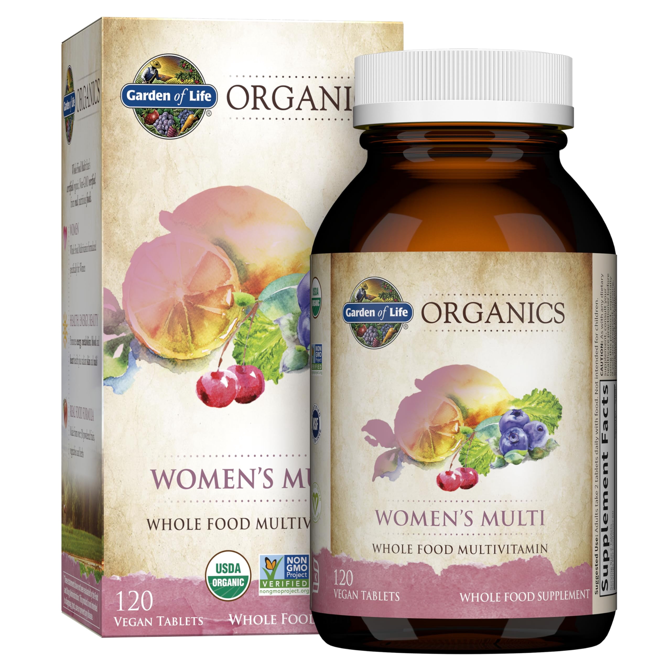 Garden of Life mykind Organics Women s 40+ Multi 120 Tablets