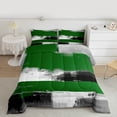 thumbnail image 2 of Manfei Female Men Minimalist Oil Painting Full Size Comforter Sets 3-Piece,Grey Green Bedding Comforter Set,Vintage Aesthetic Lightweight Bedding Sets,Lightweight Room Decor,Reversible, 2 of 8