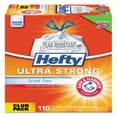 thumbnail image 2 of Hefty Ultra Strong Tall Kitchen Trash Bags, Unscented, 13 Gallon, 110 Count (Packaging May Vary), 2 of 2