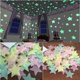 thumbnail image 3 of 100 Uds estrellas brillan en la oscuridad pegatinas de pared de plástico fluorescentes luminosas a todo Color 3cm oso de fresa  Electrónica, 3 of 4