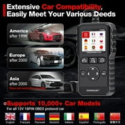 Kingbolen Ya200 Obd2 مركبة ماسح ضوئي لمحرك قارئ رمز خطأ ، أداة مسح تشخيص السيارات مع وظائف Obd2 الكاملة واختبار الجهد