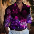 thumbnail image 3 of Camisa de moda para hombre, ropa informal de negocios para hombre, impresión de patrón 3D HD, cómoda, informal, suave, talla grande 5XL, 3 of 5