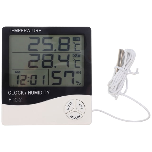 Shisuyan LCD Digital Aquarium Thermometer Fish Tank Water Terrarium Hygrometer