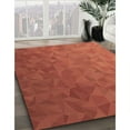 thumbnail image 2 of Ahgly Company Indoor Round Patterned Bright Orange Area Rugs, 8' Round, 2 of 6